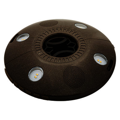 ION Patio Mate, Umbrella Light with Bluetooth Stereo Speakers, Black ION Patio Mate, Umbrella Light with Bluetooth Stereo Speakers, Black